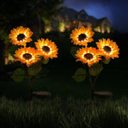 Luce solare LED girasole per giardino e prato 37cm