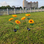 Luce solare LED girasole per giardino 37cm