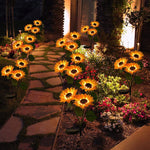Luce solare LED girasole per giardino 37cm