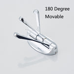 8231 Appendiabiti da bagno mobile da 180 gradi, colore:, Chrome, Silk Nickel, Gold, Green Bronze, Black Bronze