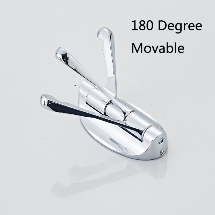 8231 Appendiabiti da bagno mobile da 180 gradi, colore:, Chrome, Silk Nickel, Gold, Green Bronze, Black Bronze