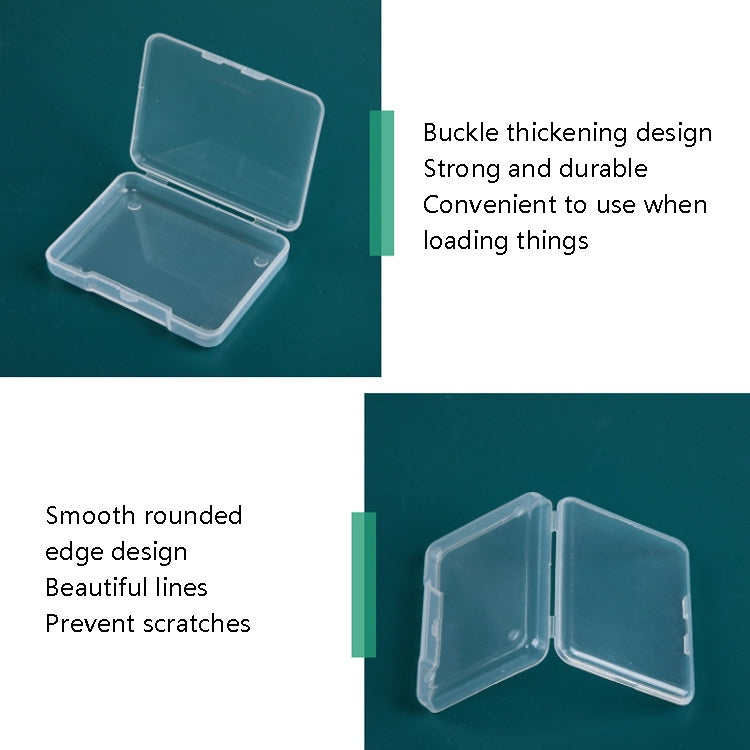 30 pezzi scatola rettangolare in plastica trasparente PP parti accessori per utensili hardware scatola di immagazzinaggio, 30 PCS Rectangular