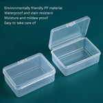 Scatola di plastica rettangolare da 20 pezzi Scatola di immagazzinaggio trasparente in PP con coperchio, 20 PCS Rectangular