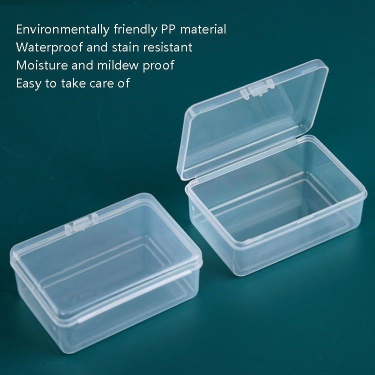 Scatola di plastica rettangolare da 20 pezzi Scatola di immagazzinaggio trasparente in PP con coperchio, 20 PCS Rectangular