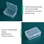Scatola di plastica rettangolare da 20 pezzi Scatola di immagazzinaggio trasparente in PP con coperchio, 20 PCS Rectangular