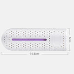 Asciugatrice per scarpe da casa 10W Deodorante per scarpe Asciugatrice per scarpe Asciugatrice per calze da panettiere pieghevole a tempo intelligente, With Purple Lamp EU Plug, Without Purple Lamp  EU Plug