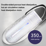 Asciugatrice per scarpe da casa 10W Deodorante per scarpe Asciugatrice per scarpe Asciugatrice per calze da panettiere pieghevole a tempo intelligente, With Purple Lamp EU Plug, Without Purple Lamp  EU Plug