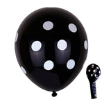 100 PZ FY-10280 12 Pollici Dot Party Palloncino Decorativo Disposizione Scena Matrimonio Palloncino In Lattice, Black White Dot, Green White Dot, Pink White Dot, Red White Dot, Deep Blue White Dot, Light Blue White Dot, Yellow White Dot                ...