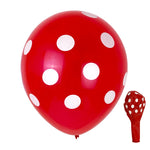 100 PZ FY-10280 12 Pollici Dot Party Palloncino Decorativo Disposizione Scena Matrimonio Palloncino In Lattice, Black White Dot, Green White Dot, Pink White Dot, Red White Dot, Deep Blue White Dot, Light Blue White Dot, Yellow White Dot                ...