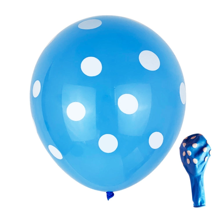 100 PZ FY-10280 12 Pollici Dot Party Palloncino Decorativo Disposizione Scena Matrimonio Palloncino In Lattice, Black White Dot, Green White Dot, Pink White Dot, Red White Dot, Deep Blue White Dot, Light Blue White Dot, Yellow White Dot                ...
