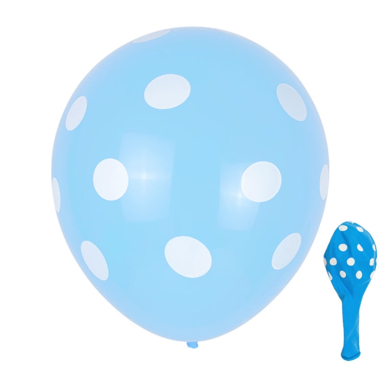 100 PZ FY-10280 12 Pollici Dot Party Palloncino Decorativo Disposizione Scena Matrimonio Palloncino In Lattice, Black White Dot, Green White Dot, Pink White Dot, Red White Dot, Deep Blue White Dot, Light Blue White Dot, Yellow White Dot                ...