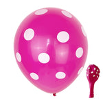 100 PZ FY-10280 12 Pollici Dot Party Palloncino Decorativo Disposizione Scena Matrimonio Palloncino In Lattice, Black White Dot, Green White Dot, Pink White Dot, Red White Dot, Deep Blue White Dot, Light Blue White Dot, Yellow White Dot                ...