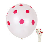 100 PZ FY-10280 12 Pollici Dot Party Palloncino Decorativo Disposizione Scena Matrimonio Palloncino In Lattice, Black White Dot, Green White Dot, Pink White Dot, Red White Dot, Deep Blue White Dot, Light Blue White Dot, Yellow White Dot                ...