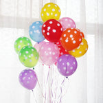 100 PZ FY-10280 12 Pollici Dot Party Palloncino Decorativo Disposizione Scena Matrimonio Palloncino In Lattice, Black White Dot, Green White Dot, Pink White Dot, Red White Dot, Deep Blue White Dot, Light Blue White Dot, Yellow White Dot                ...