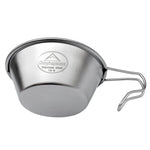 Campingmoon S220 Ciotola portatile da esterno in acciaio inossidabile addensato Posate multiuso da campeggio