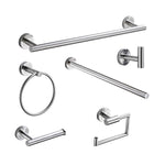 Acciaio inossidabile 304 con mensola da bagno pendente da bagno scanalata, stile:, Wire Drawing Single Rod 40cm, Wire Drawing  Towel Ring, Wire Drawing Hook, Paper Towel Holder A, Paper Towel Holder  B, Vertical Single Rod, Black Cloth Hook            ...