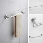 Acciaio inossidabile 304 con mensola da bagno pendente da bagno scanalata, stile:, Wire Drawing Single Rod 40cm, Wire Drawing  Towel Ring, Wire Drawing Hook, Paper Towel Holder A, Paper Towel Holder  B, Vertical Single Rod, Black Cloth Hook            ...