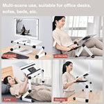 Oatsbasf Supporto per laptop pieghevole da scrivania per computer Supporto per laptop pieghevole per sollevamento e sollevamento, Stile:, L01 White, L01 Black, L01 Red, L02 White, L02  Black, L02 Red