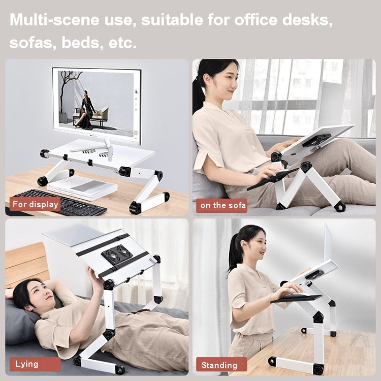 Oatsbasf Supporto per laptop pieghevole da scrivania per computer Supporto per laptop pieghevole per sollevamento e sollevamento, Stile:, L01 White, L01 Black, L01 Red, L02 White, L02  Black, L02 Red