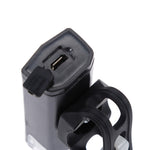 Set di fanali posteriori per fari posteriori per bicicletta impermeabili tramite USB, lampada ricaricabile tramite USB, Single Headlight (Black), Headlight + Taillight (Black)