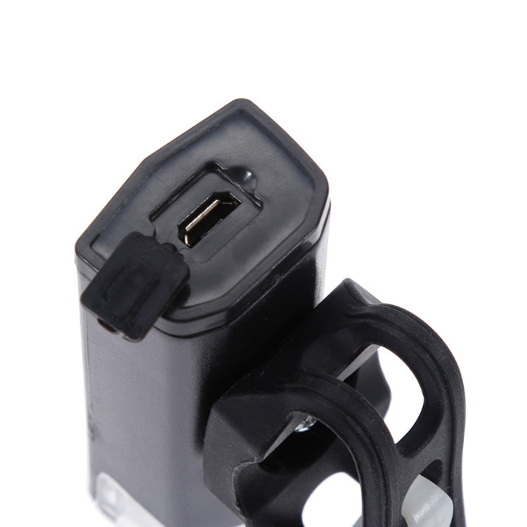 Set di fanali posteriori per fari posteriori per bicicletta impermeabili tramite USB, lampada ricaricabile tramite USB, Single Headlight (Black), Headlight + Taillight (Black)