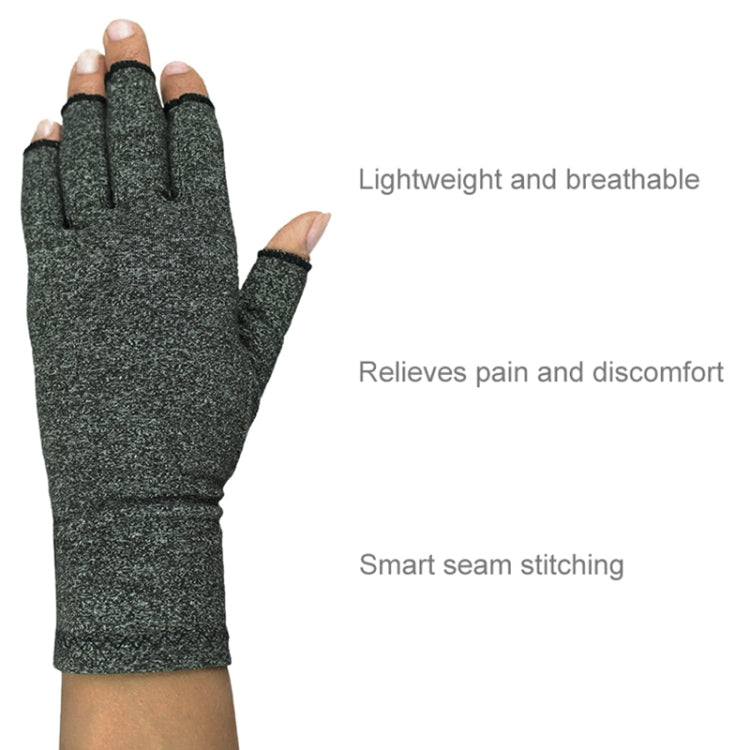 Guanti da ciclismo con mezze dita Guanti per la salute a pressione per l'artrite Guanti da equitazione riabilitativi antiedema traspiranti ad alta elasticità, L, M, S