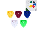 Scatola portaoggetti in ABS da 100 pezzi per plettro per chitarra, consegna a colori casuale, Heart-shaped Pick Box, Large Triangular Pick Box