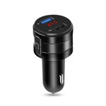 Caricabatteria da auto per lettore musicale con trasmettitore FM per auto vivavoce Bluetooth per auto, X20 Black
