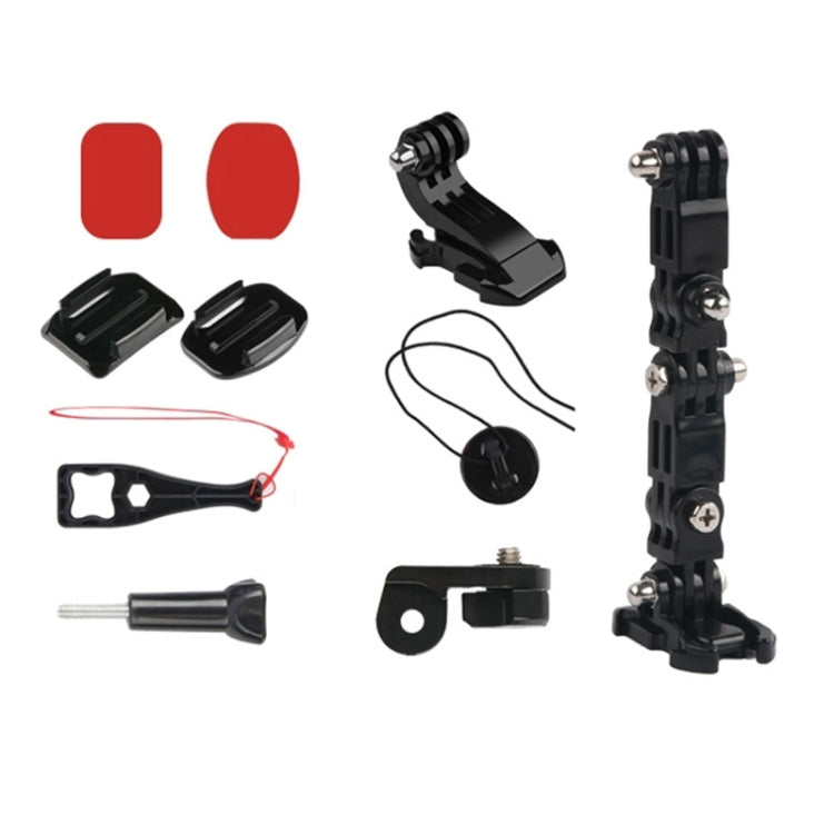 2 Set Adesivo per casco da ciclismo Set di montaggio fisso per braccio multi-articolazione per DJI Osmo Action, GoPro HERO9 Black / HERO8 Black /7/6/5/5 Session /4 Session /4/3+ /3/2/1, Xiaoyi e altroTelecamere d'azione, Style 3 Cycling Helmet Kit     ...