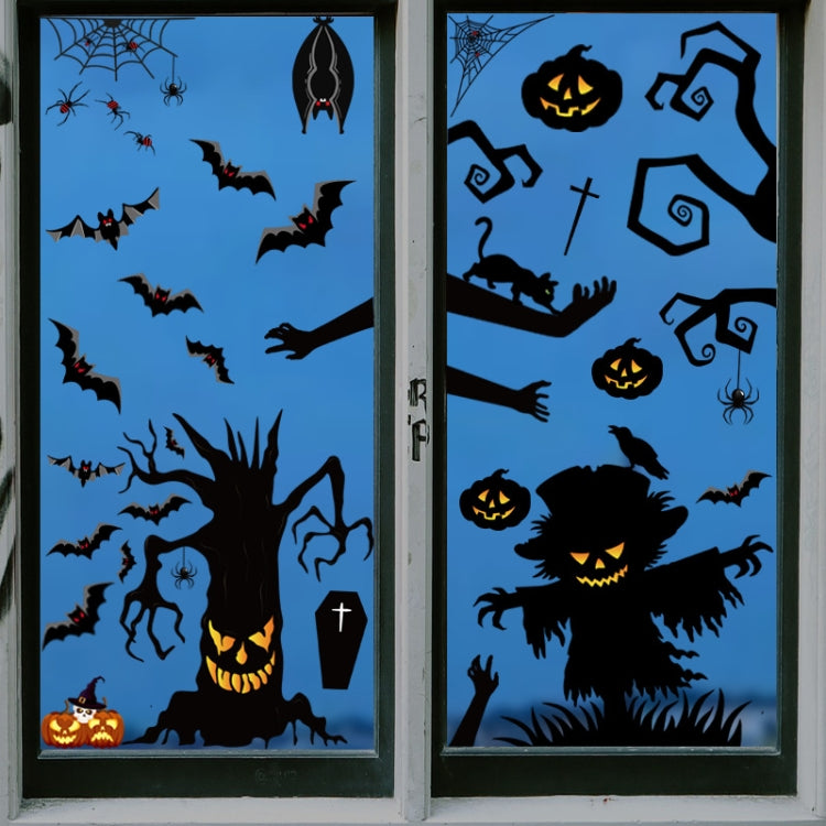 3 set adesivi decorazione di Halloween zucca lampada adesivi elettrostatici fantasma ragno, stile:, BQ040ABCD-45-46-47-48, BQ040ABCD-50-51, BQ041-42-43-44, BQ41-42-43-44-47-48, BQ049 + 050 + 052, BQ049 + 50 + 51 + (52 x 2), BQ049-51-52