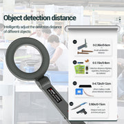 ANENG DM3004 Rilevatore di metalli portatile Stazione di sensibilità ad alta precisione Rilevatore di scansione per il rilevamento dell'aeroporto, Without  Battery