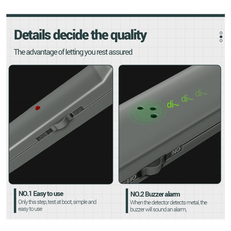 ANENG DM3004 Rilevatore di metalli portatile Stazione di sensibilità ad alta precisione Rilevatore di scansione per il rilevamento dell'aeroporto, Without  Battery