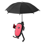 CYCLINGBOX BG-2935 Supporto per telefono cellulare per bicicletta con telaio per telefono cellulare per auto elettrica con navigazione impermeabile per ombrello, stile:, Handlebar Installation (Black), Handlebar Installation (Red)                      ...
