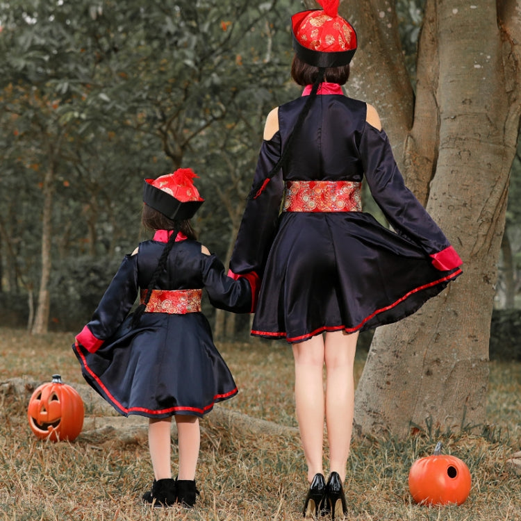 5812 Costumi di Halloween per bambini Locali notturni Bar Feste di carnevale Divertenti giochi di ruolo Horror Dinastia Qing Costumi di zombi, S, M, L