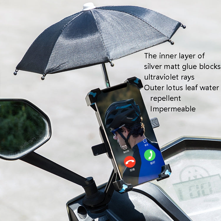 CYCLINGBOX Supporto per telefono cellulare per bicicletta con telaio per telefono cellulare Parasol Rider, stile:, Handlebar Installation (Black), Handlebar Installation (Red), Handlebar Installation (Yellow), Handlebar Installation (Bue)              ...