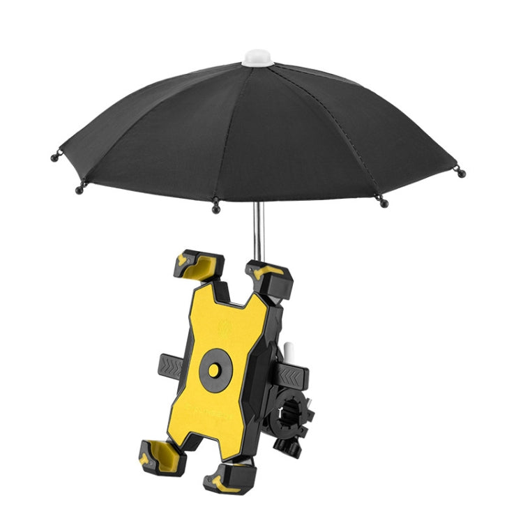 CYCLINGBOX Supporto per telefono cellulare per bicicletta con telaio per telefono cellulare Parasol Rider, stile:, Handlebar Installation (Black), Handlebar Installation (Red), Handlebar Installation (Yellow), Handlebar Installation (Bue)              ...