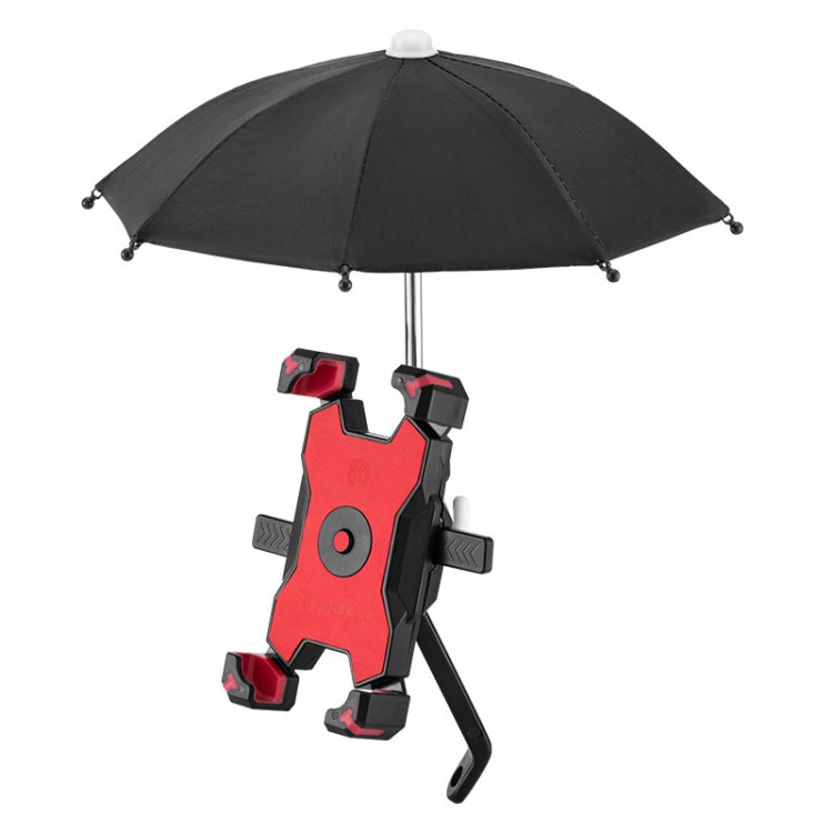 CYCLINGBOX Supporto per telefono cellulare per bicicletta con telaio per telefono cellulare Parasol Rider, stile:, Handlebar Installation (Black), Handlebar Installation (Red), Handlebar Installation (Yellow), Handlebar Installation (Bue)              ...