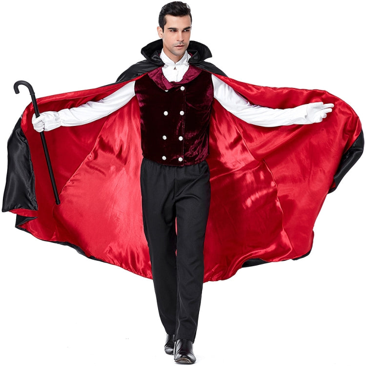 PS6831 Costume da vampiro di Halloween Costume da trascinamento degli uomini del castello, M, XL