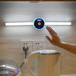 DMK-025 Luce frontale per specchio da cucina con lampada da armadio intelligente, Touch + Human Body Induction, Hand Scan Timing, Hand Sweep Clock