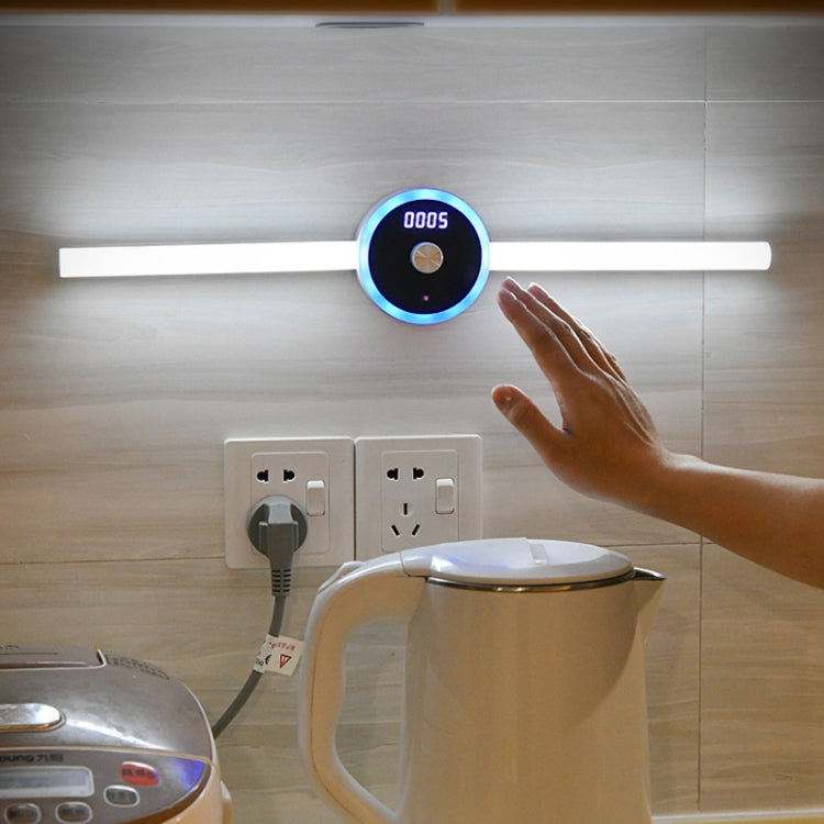 DMK-025 Luce frontale per specchio da cucina con lampada da armadio intelligente, Touch + Human Body Induction, Hand Scan Timing, Hand Sweep Clock