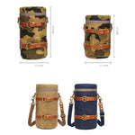 K-807 Borsa portaoggetti per fotocamera SLR Borsa per rivestimento fotografico in tela impermeabile, S (Blue), L (Blue), S (Khaki), L (Khaki)