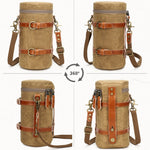 K-807 Borsa portaoggetti per fotocamera SLR Borsa per rivestimento fotografico in tela impermeabile, S (Blue), L (Blue), S (Khaki), L (Khaki)