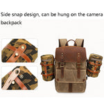 K-807 Borsa portaoggetti per fotocamera SLR Borsa per rivestimento fotografico in tela impermeabile, S (Blue), L (Blue), S (Khaki), L (Khaki)