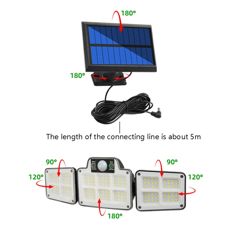 Lampada solare da cortile impermeabile con sensore 112-186 LED