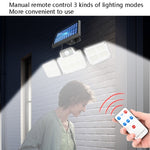Lampada solare da cortile impermeabile con sensore 112-186 LED