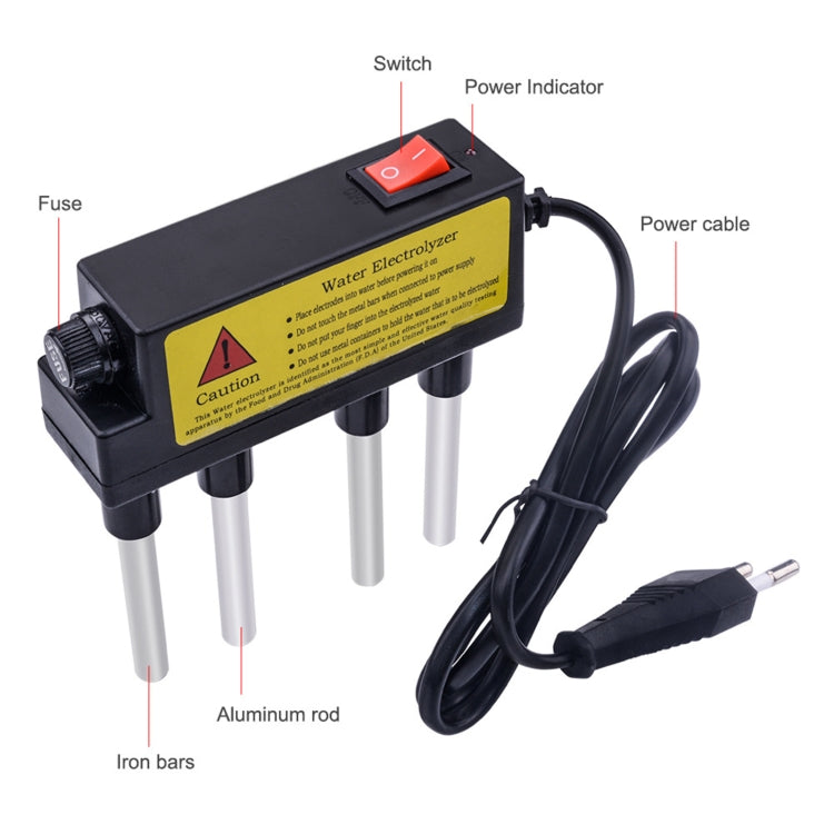 2 PCS Elettrolizzatore domestico Test Elettrolisi Strumenti per l'acqua Misuratore di livello di purezza dell'acqua Strumento di test PH Tester di qualità dell'acqua