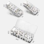 2 PCS Dust Storage Line Box Hub Finishing Box Desktop Data Cable Storage Box, Specifica:, 8 Grid Basic, 8 Grid Increase, 8 Grid Increase With Cover