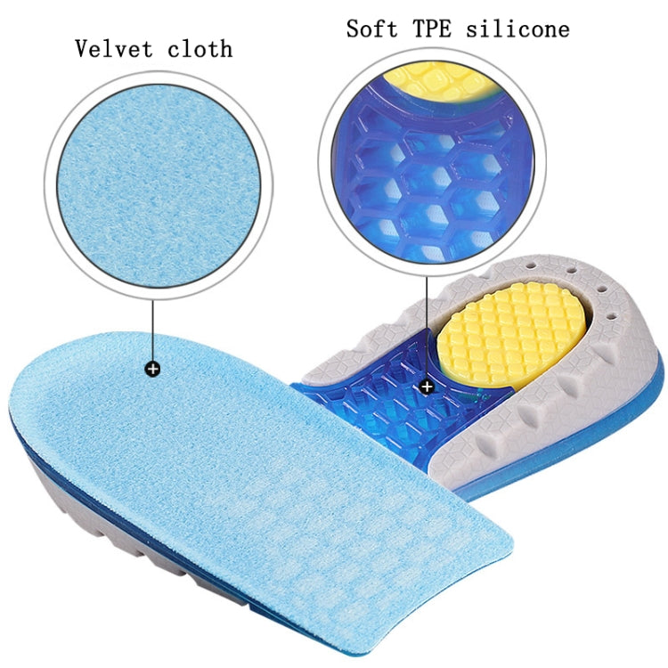 2 paia di imbottiture interne rialzate di mezza misura, morbide e confortevoli, con assorbimento degli urti invisibili, solette maggiorate, 1.5cm, 2.5cm, 3.5cm