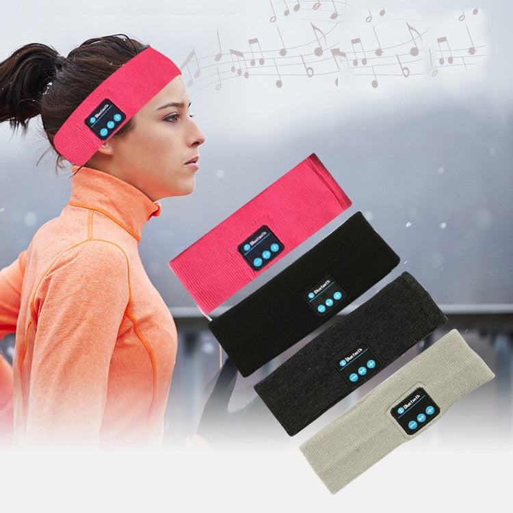 Auricolare Bluetooth Fascia per lo sport Corsa all'aperto Yoga Foulard assorbente dal sudore, Black, Gray, Dark Gray, Red