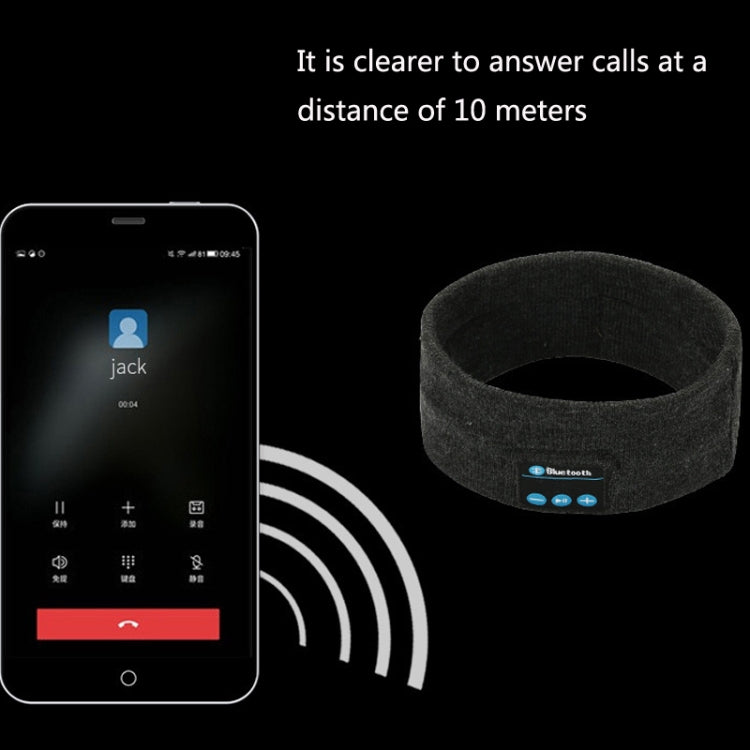 Auricolare Bluetooth Fascia per lo sport Corsa all'aperto Yoga Foulard assorbente dal sudore, Black, Gray, Dark Gray, Red